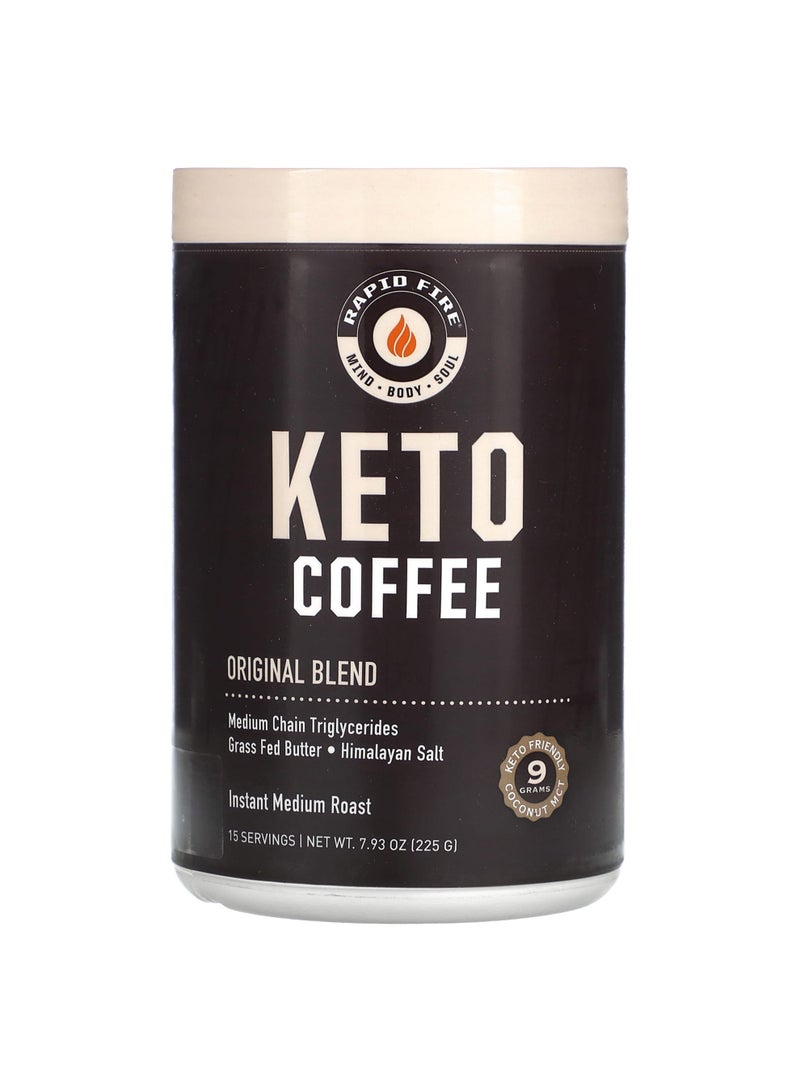 Keto Coffee, Original Blend, Instant, Medium Roast, 7.93 oz (225 g)